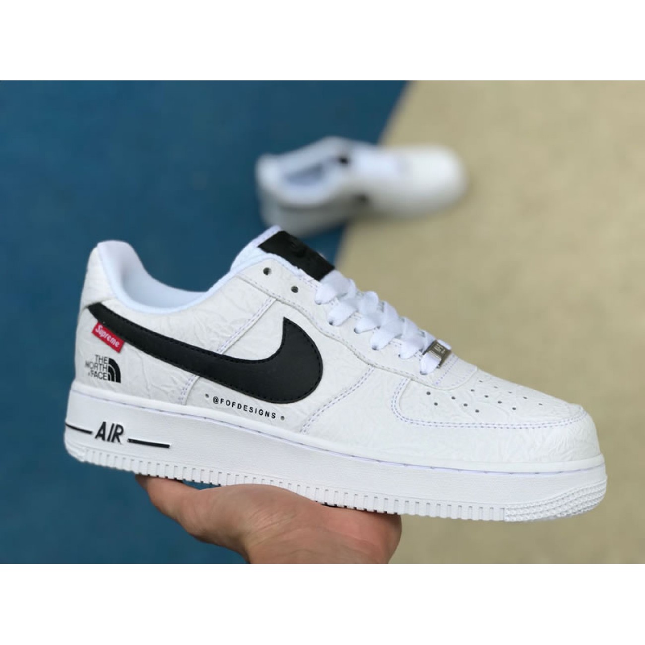 Supreme® x The North Face x Nike Air Force 1 Sup AF1 Low White/Black AR3066-100