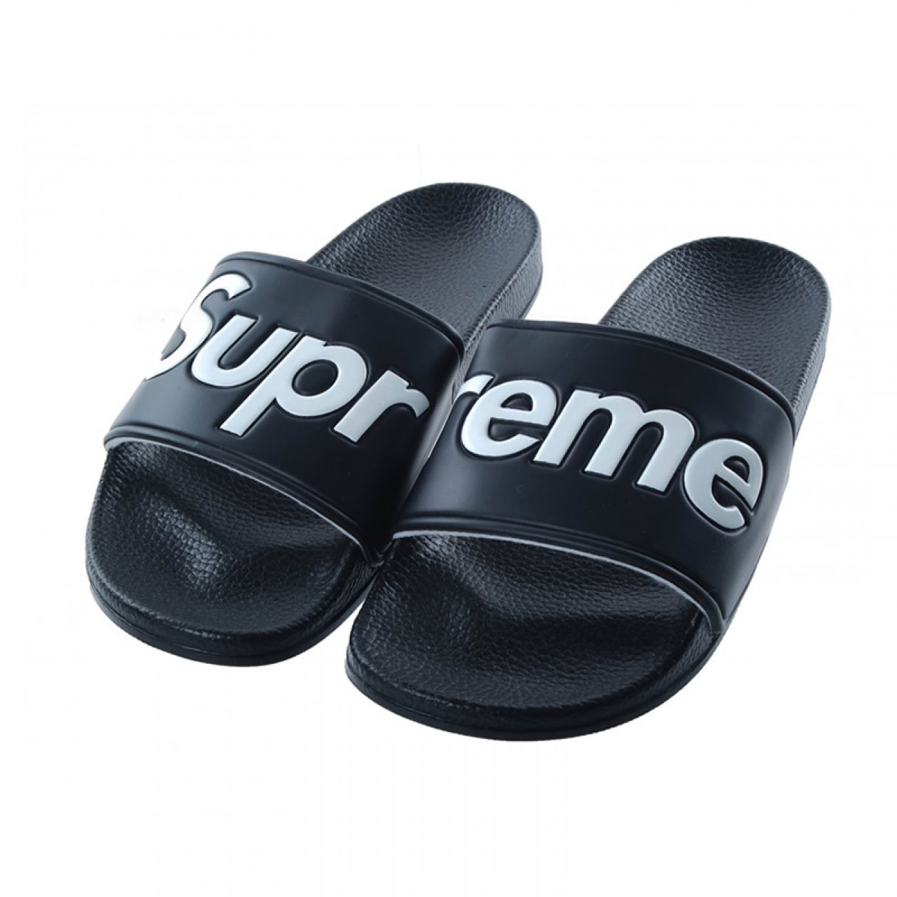 Supreme Suprize Design 2018ss Black White Slippers