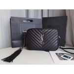 Saint Laurent Lou Crossbody Bag Quilted Black 612544DV7041242