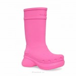 Balenciaga x Crocs Boot Black White Green Bright Pink Beige Rubber 677388W1S8E1000