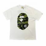 BAPE COLOR CAMO BIG APE HEAD TEE White Black White Green