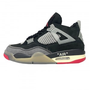 Off-White x Air Jordan 4 "Bred" Black/Red Release Date CV9388-001