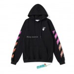 OFF-WHITE Marker Hoodie Black Fuchsia Red Beige