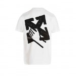 OFF-WHITE Hand Arrow Tee White Black