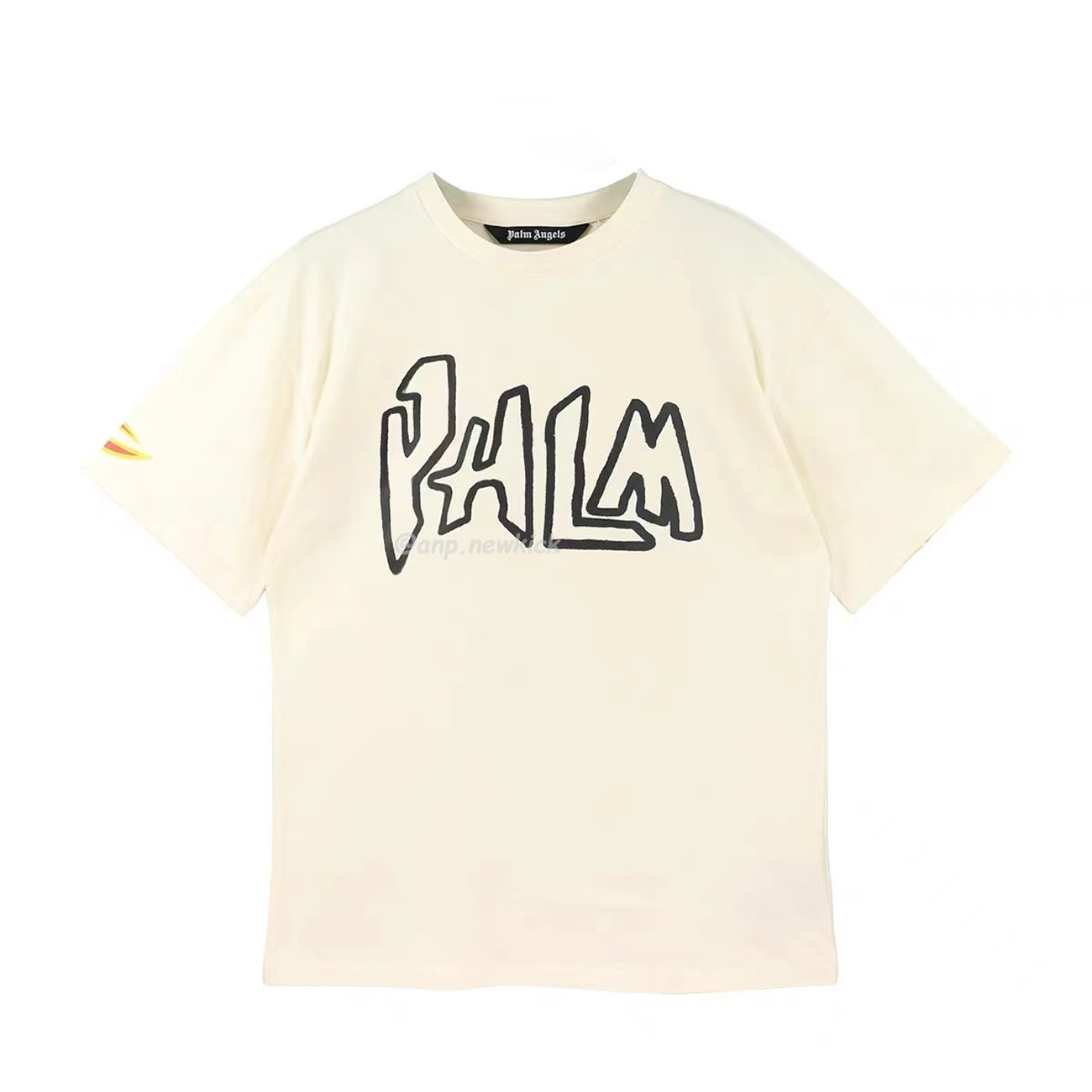 PALM ANGELS GRAFFITI FLAME T-SHIRT Shorts Black White