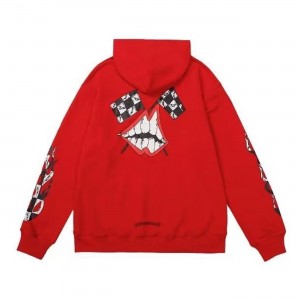 Chrome Hearts Matty Boy Red Lip Hoodie Red SS21