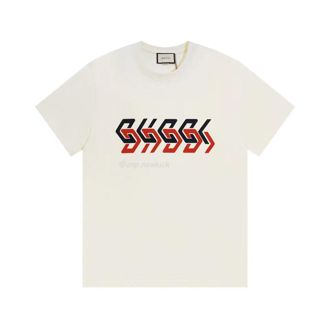 GUCCI MIRROR PRINT OVERSIZE COTTON T-SHIRT