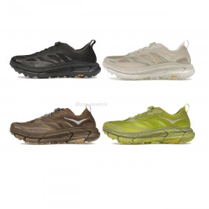 Hoka One One Mafate Speed 4 Lite Satisfy Bone Coffee Rubber Sulfur 1157050-BONE