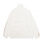 CELINE Side woven zippered jacket Black White