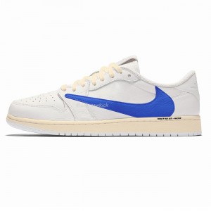 Travis Scott x fragment design x Air Jordan 1 Low White Blue DH68369-186