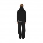 BURBERRY Embroidered EKD Cotton Hoodie Black