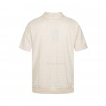 FENDI Reverse Collar Polo Shirt White Black FW22