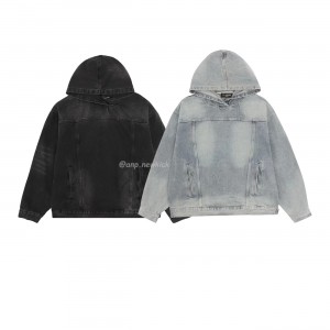 Balenciaga Hooded Denim Hoodie