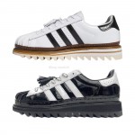 adidas Superstar CLOT By Edison Chen White Black Crystal Sand