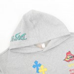 Chrome Hearts Multi Color Cross Hoodie Black White Gray