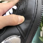 Nike Air Force 1 '07 Virgil x MoMa "Off-White" AV5210-001 Black/Metallic Silver