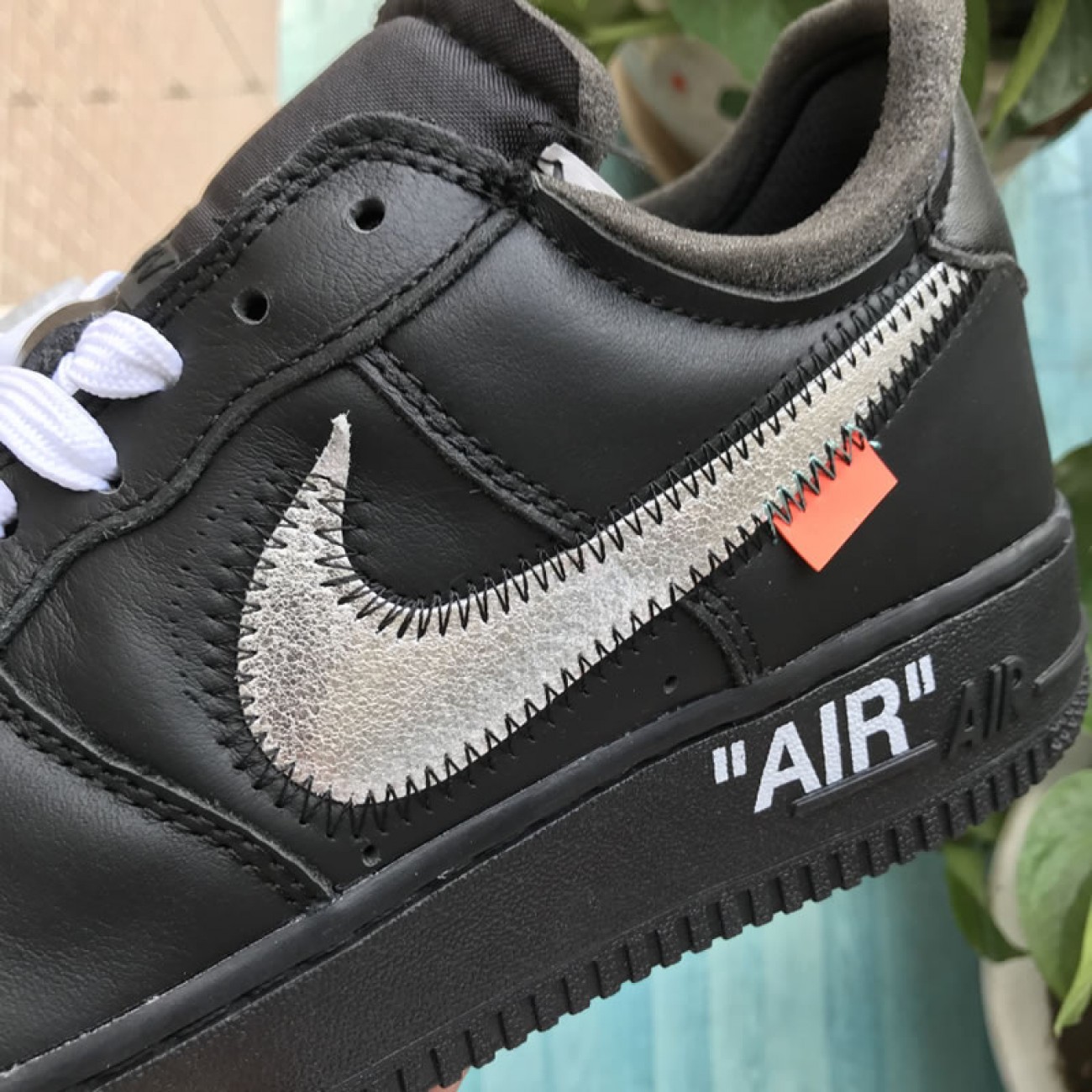 Nike Air Force 1 '07 Virgil x MoMa "Off-White" AV5210-001 Black/Metallic Silver