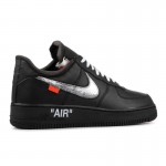 Nike Air Force 1 '07 Virgil x MoMa "Off-White" AV5210-001 Black/Metallic Silver