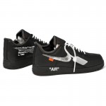 Nike Air Force 1 '07 Virgil x MoMa "Off-White" AV5210-001 Black/Metallic Silver