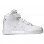 All White Air Force Ones 1 High '07 AF1 Outlet Shoes 315121-115