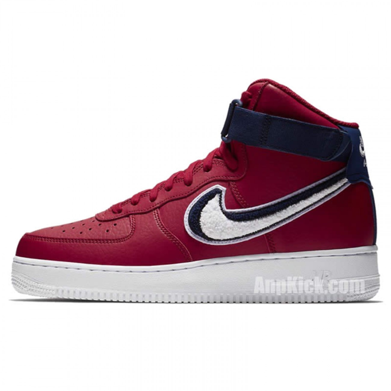 Nike Air Force 1 Red Blue High '07 LV8 Gym Red/White-Blue Void-White Shoes 806403-603