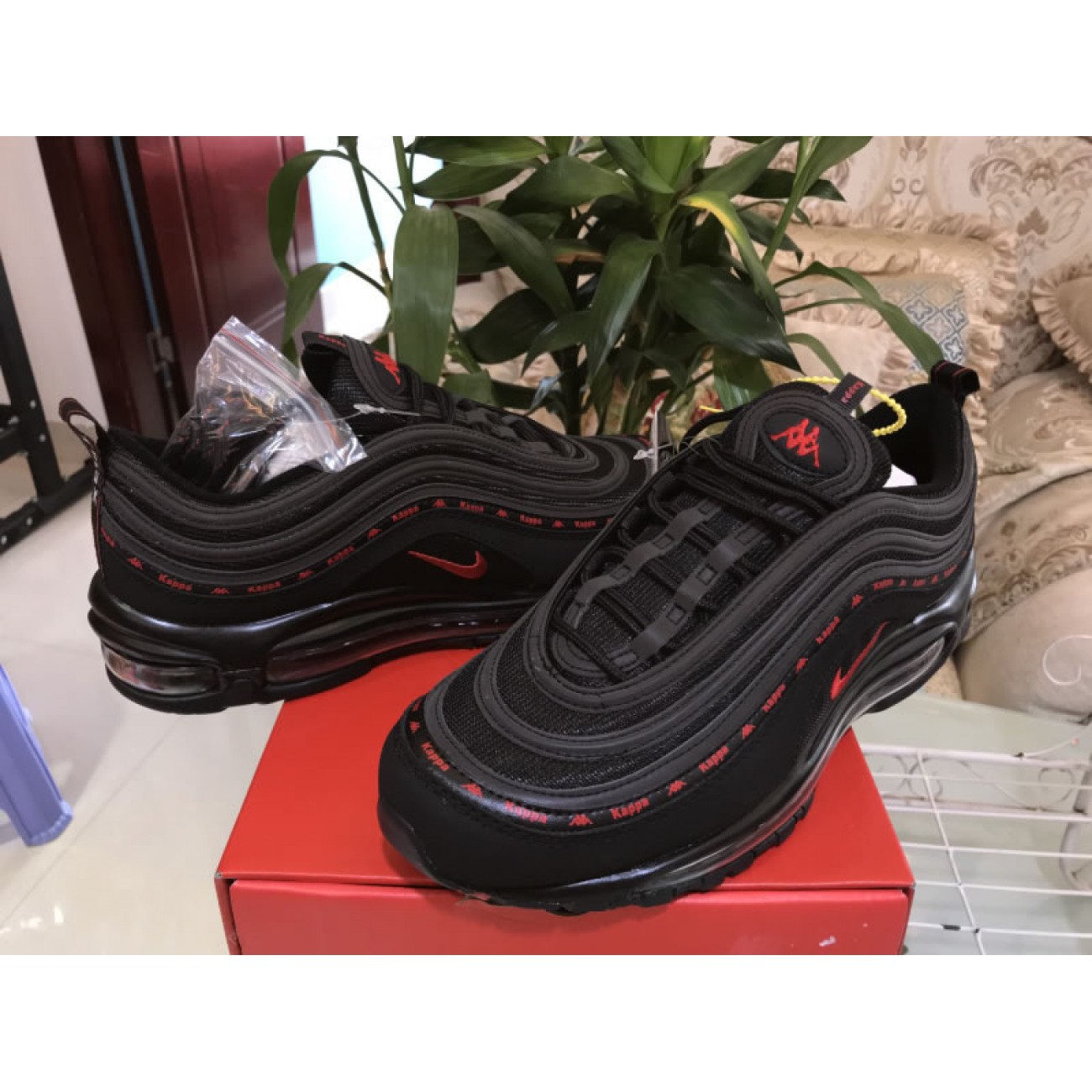 Nike Air Max 97 x Kappa Black Red AJ1986-004