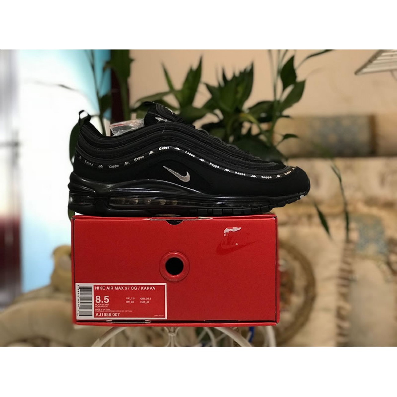 Nike Air Max 97 x Kappa Black Silver AJ1986-007