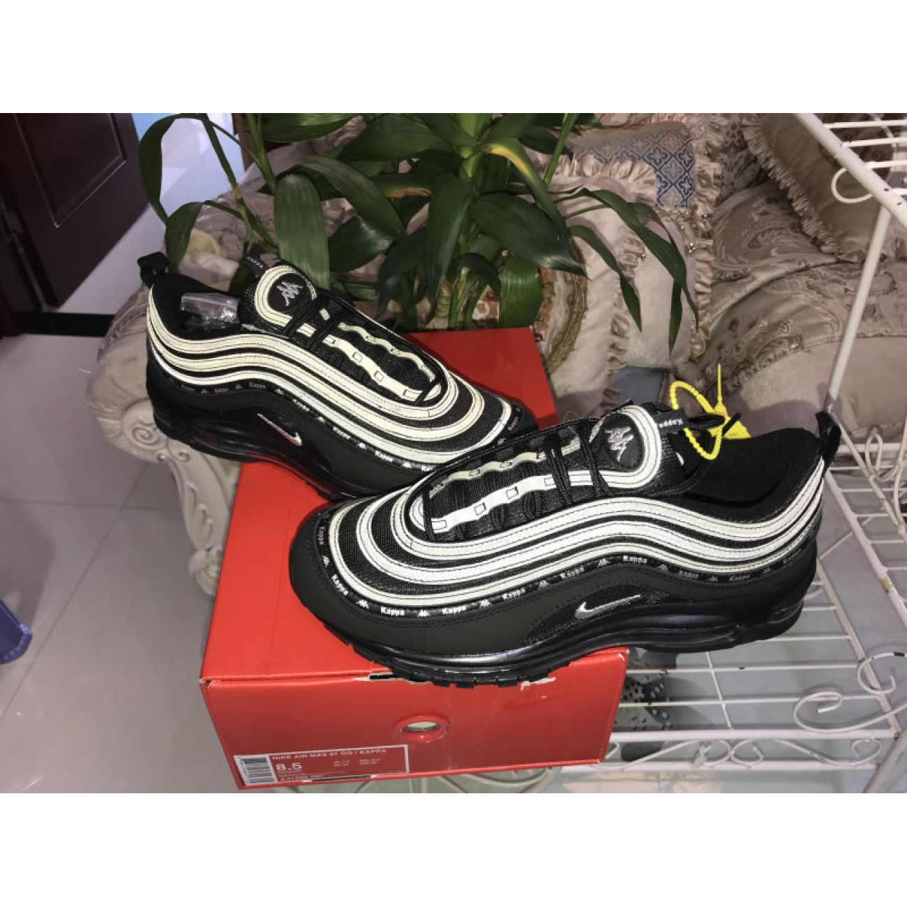 Nike Air Max 97 x Kappa Black Silver AJ1986-007