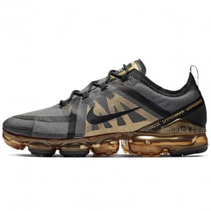 Nike Air VaporMax 2019 Run Utility Black Metallic Gold Shoes AR6631-002