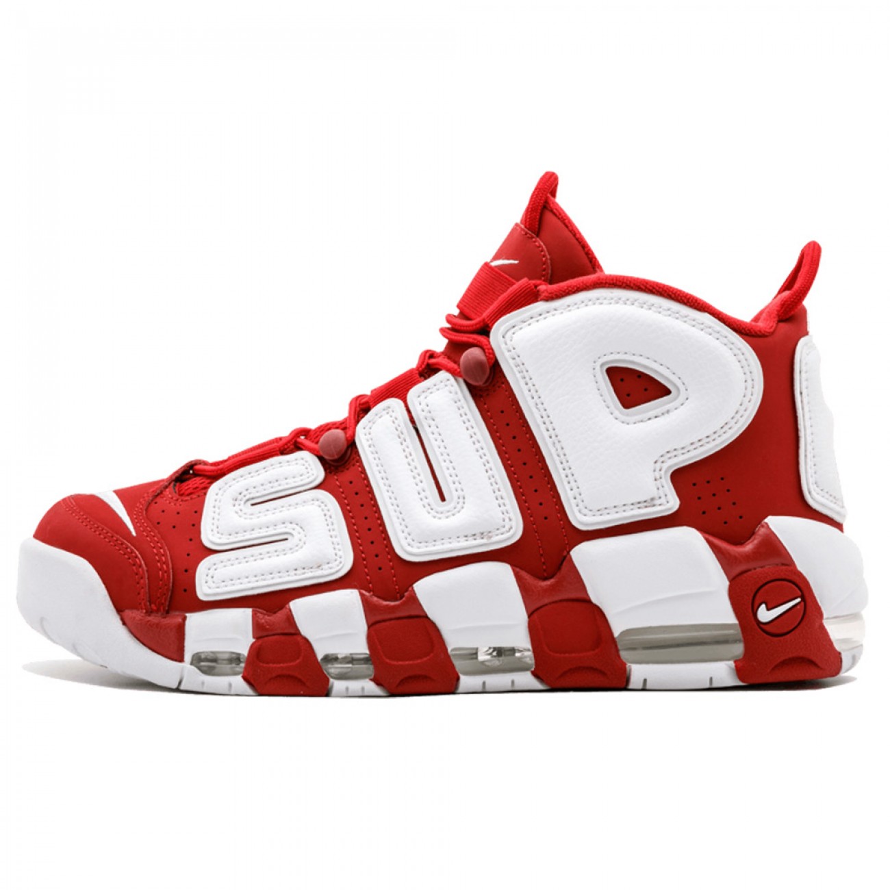 SUPREME X NIKE AIR MORE UPTEMPO VARSITY RED