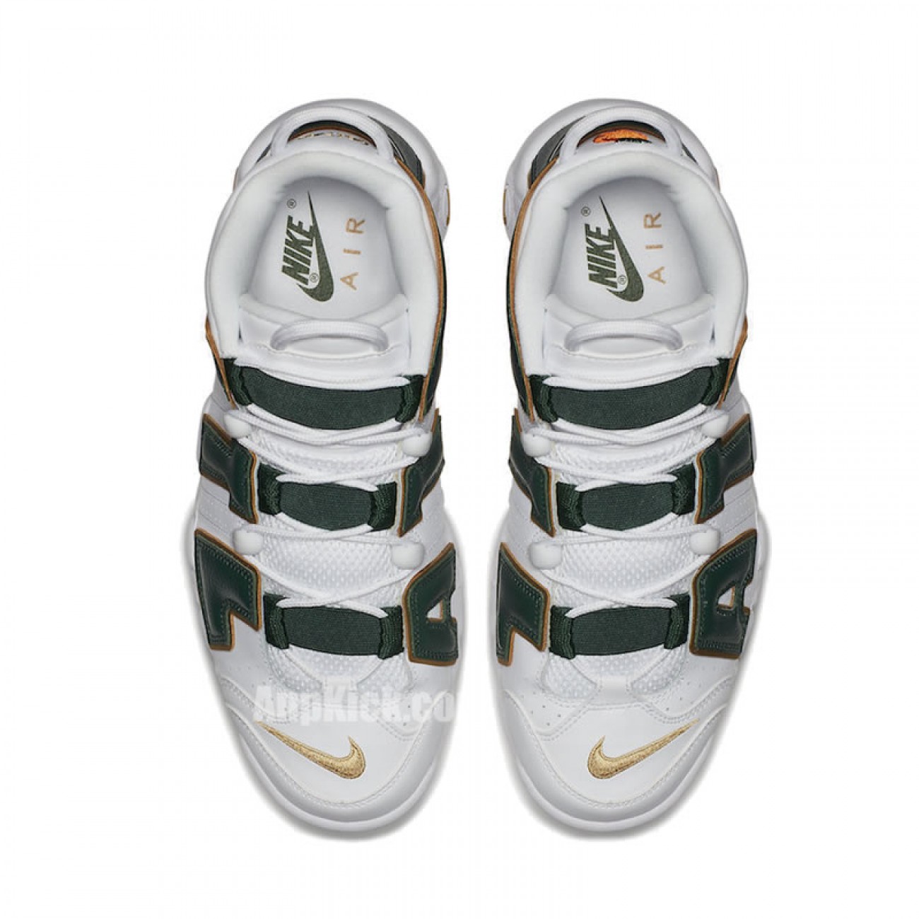 Nike Air More Uptempo 96 Shoes "Atlanta" Green/White/Gold AJ3139-100