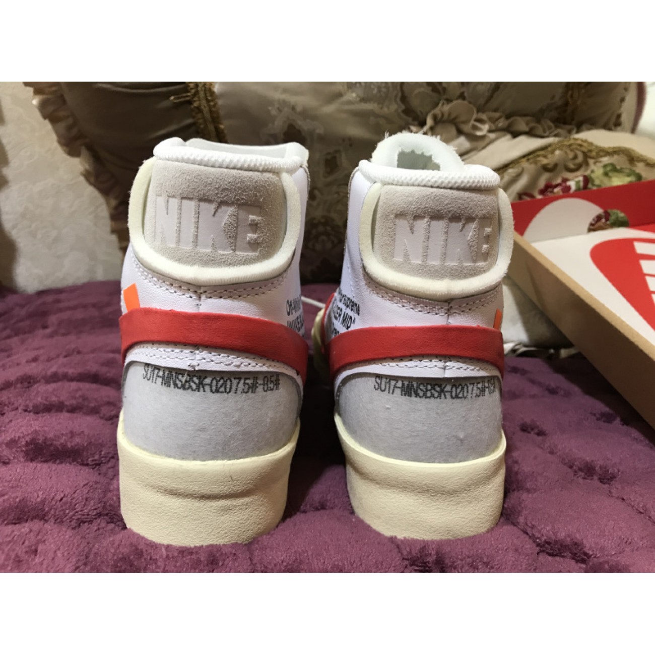 Nike Blazer x Supreme x Off-White OW White Red AA3832-006