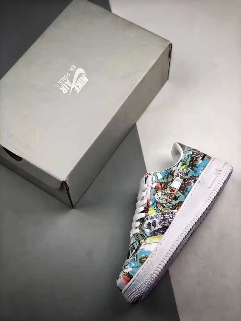 Nike Air Force 1 'Graffiti' Wings Custom AF1 Low Shoes A-A85451