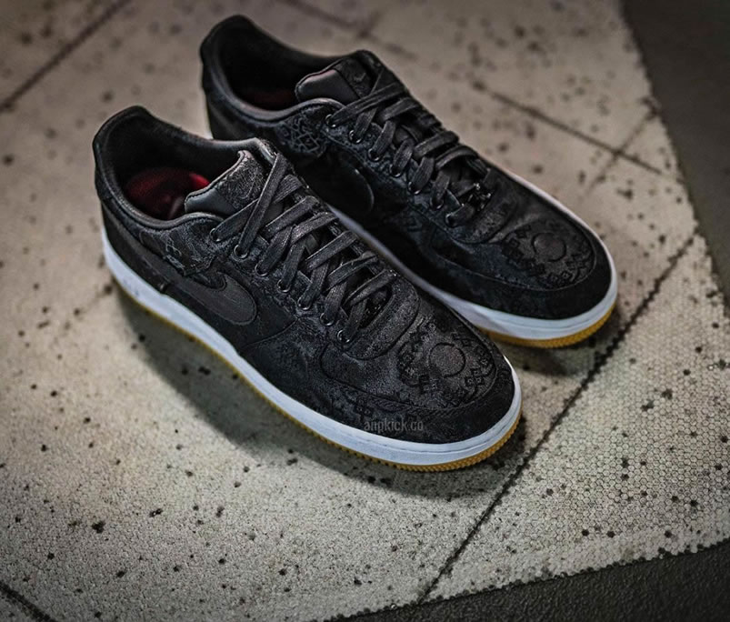 Fragment Clot Nike Air Force 1 Black Af1 Low Shoes Cz3986 001 (12) - newkick.cc