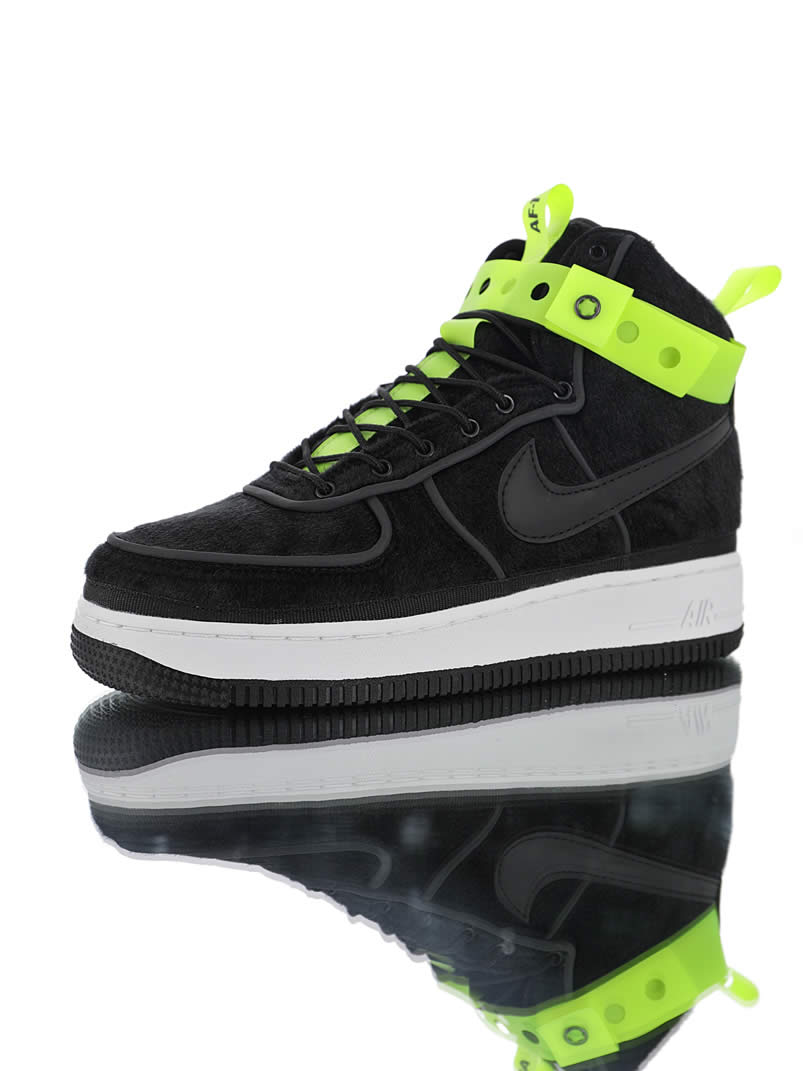 Magic Stick x Nike Air Force 1 High VIP 'Black Velour' Sneakers 573967-003 Pics