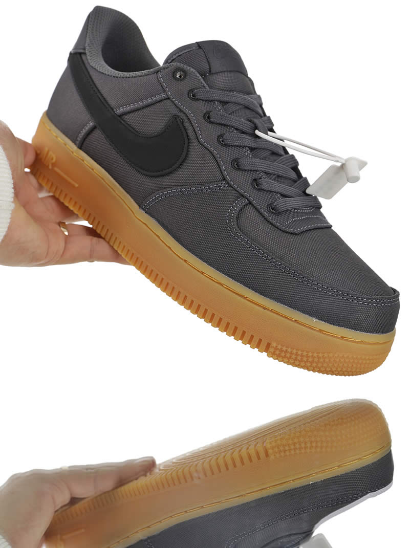 Nike Air Force 1 07 Lv8 Style Black Gum Shoes Aq0117 002 Pics (7) - newkick.cc