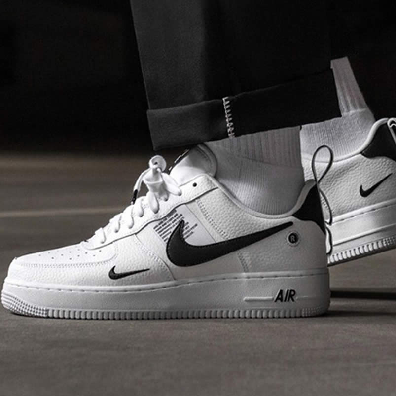 Nike Air Force 1 Low '07 LV8 Utility White On Feet AJ7747-100