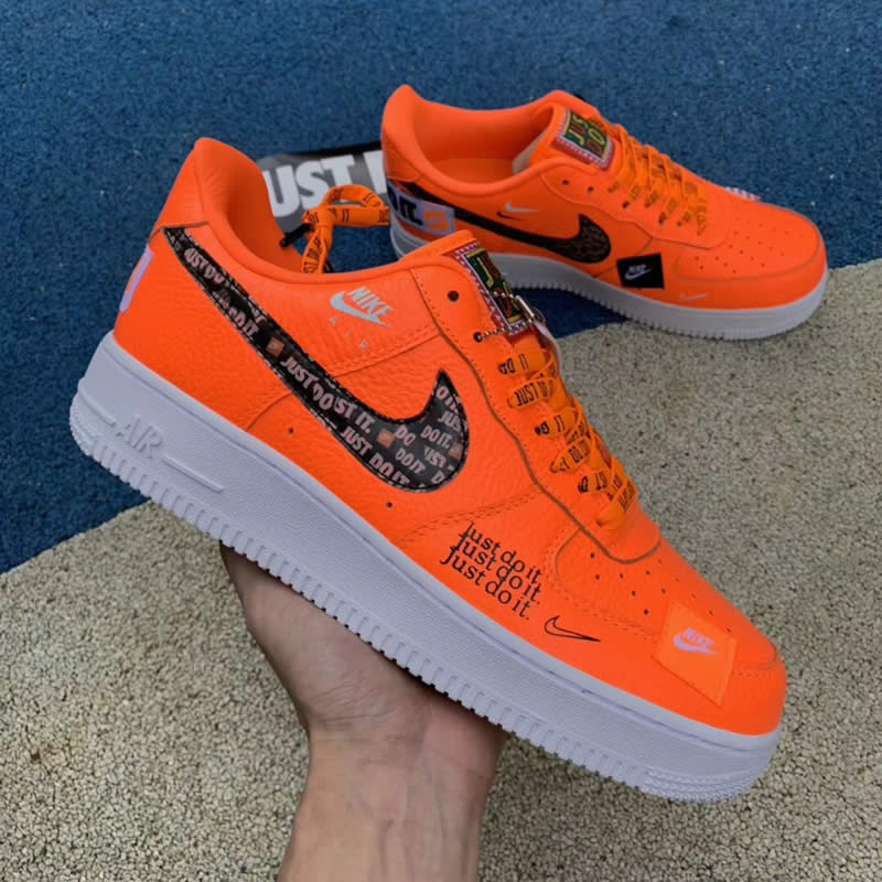 nike air force 1 low orange just do it 905345-800