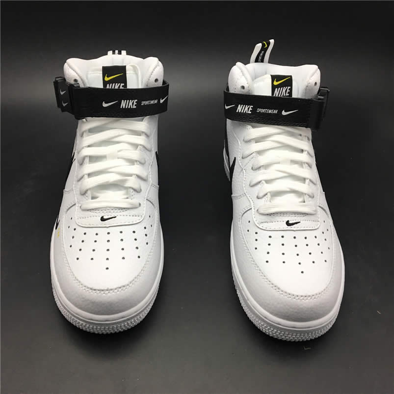 Nike Air Force 1 Mid 07 LV8 Utility White Black Shoes 804609-103 Pics