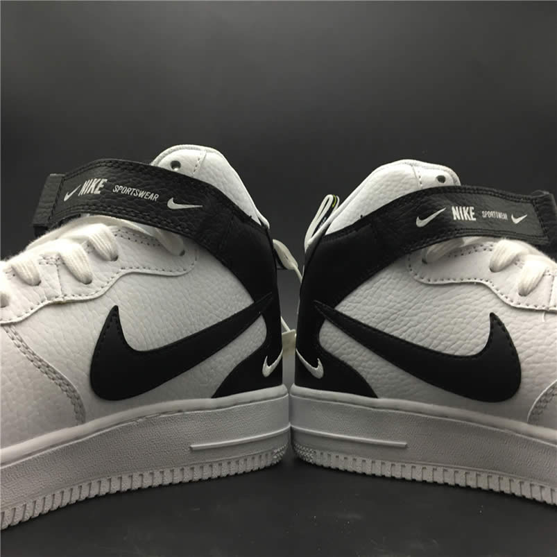 Nike Air Force 1 Mid 07 LV8 Utility White Black Shoes 804609-103 Pics