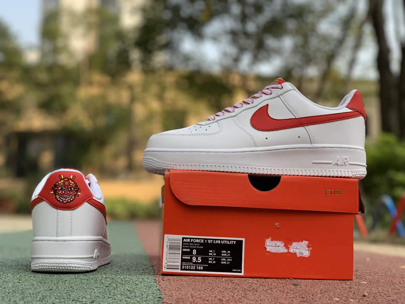 Nike Air Force 1 Low White Red '07 LV8 Utility Year of The Pig 315122-169