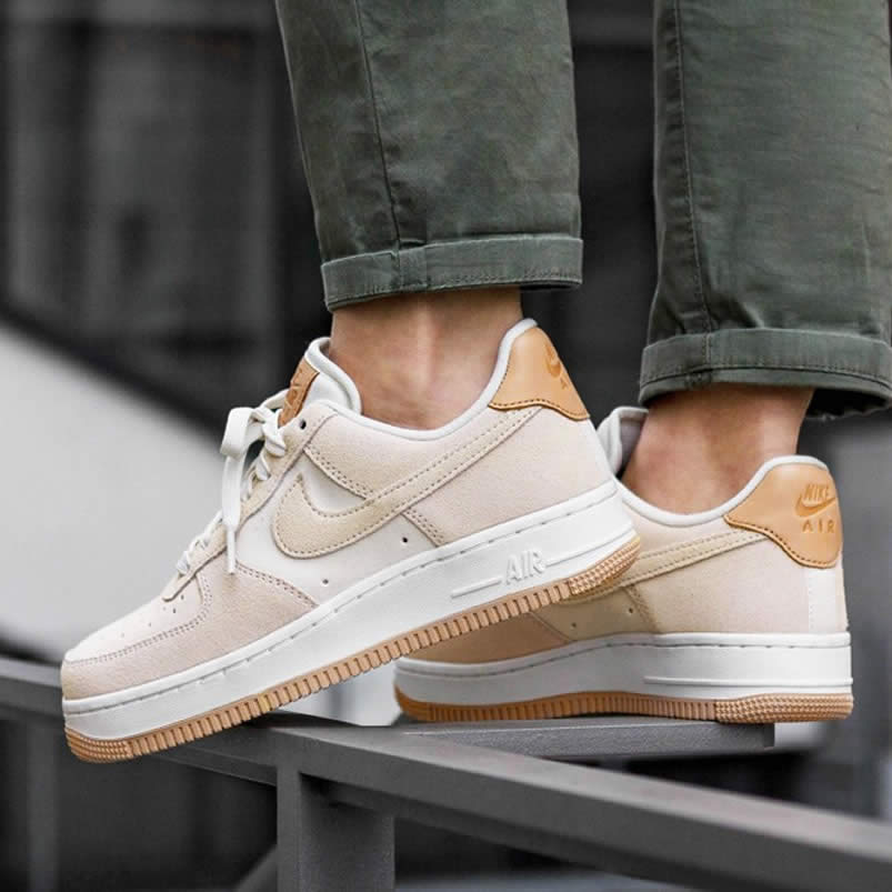 Nike Air Force 1 Womens Jelly Puff Wmns Af1 Low For Sale Pale Ivory Shoes Ah6827 100 On Feet (1) - newkick.cc