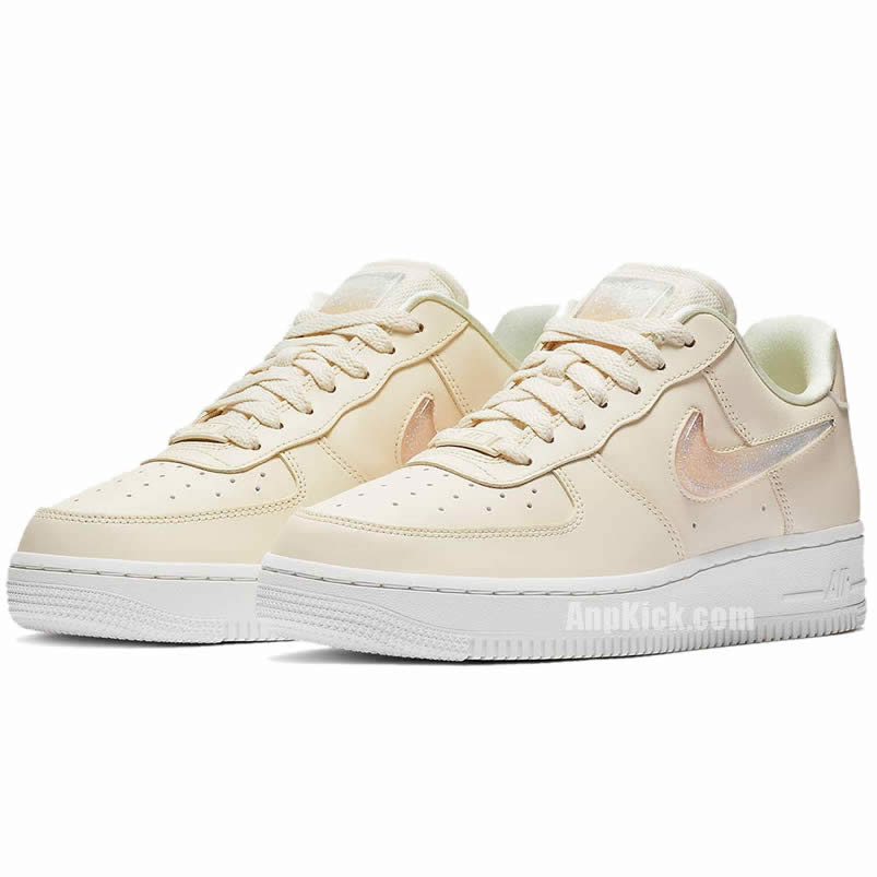 Nike Air Force 1 Womens Jelly Puff Wmns Af1 Low Pale Ivory Shoes Ah6827 100 (3) - newkick.cc