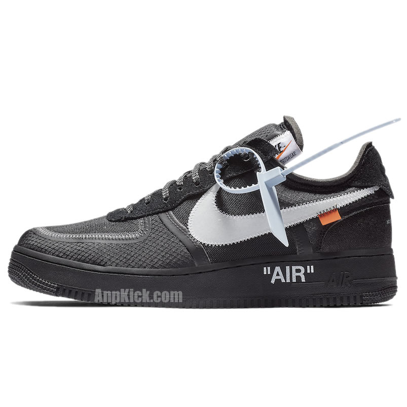 Off-White x Nike Air Force 1 Low 'Black/White' Shoes AO4606-001