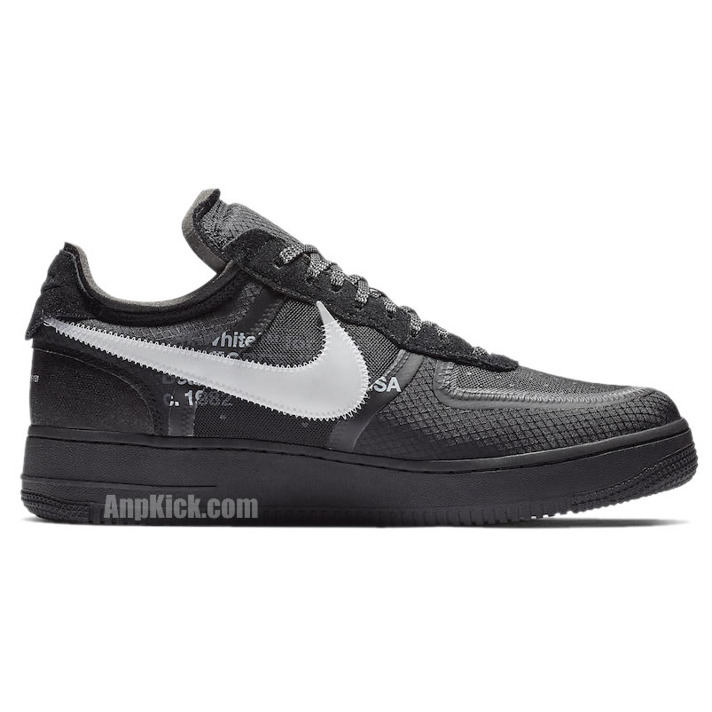 Off-White x Nike Air Force 1 Low 'Black/White' Shoes AO4606-001