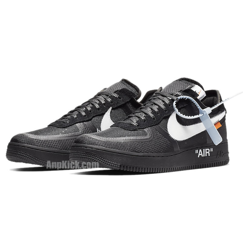 Off-White x Nike Air Force 1 Low 'Black/White' Shoes AO4606-001