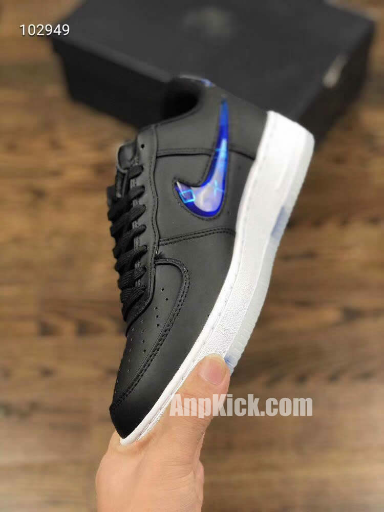 playstation nike air force 1 low 18 qs black blue bq3634 001 detail images (3)