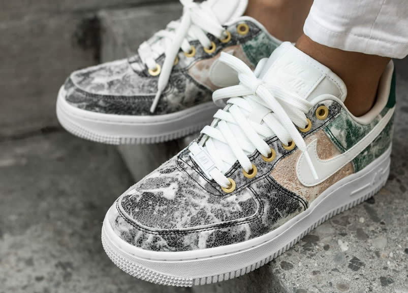 Womens Nike Air Force 1 Low 07 Lxx White Oil Grey On Feet Shoes Ao1017 100 (2) - newkick.cc