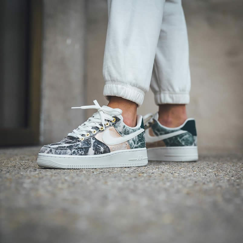 Womens Nike Air Force 1 Low 07 Lxx White Oil Grey On Feet Shoes Ao1017 100 (6) - newkick.cc