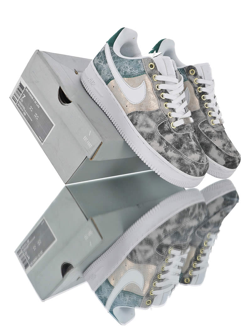 Womens Nike Air Force 1 Low 07 Lxx White Oil Grey Shoes Ao1017 100 Detail Pics (13) - newkick.cc